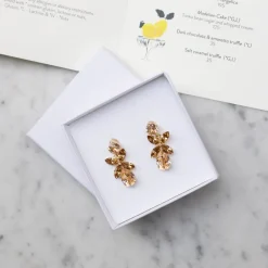 Mini Dione Örhängen / Topaz Combo (Rhodium)>Caroline Svedbom Discount