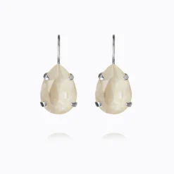 Mini Drop Clasp Örhängen/ Linen Ignite (Rhodium)>Caroline Svedbom Outlet
