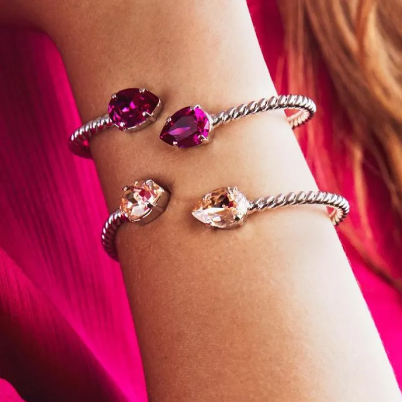 Caroline Svedbom Mini Drop Armband Rhodium / Light Peach>Caroline Svedbom Armband Best