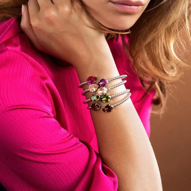 Caroline Svedbom Mini Drop Armband Rhodium / Light Peach>Caroline Svedbom Armband Best