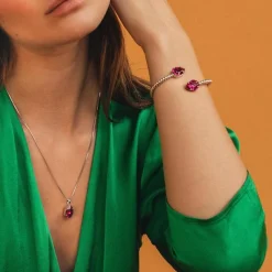 Caroline Svedbom Mini Drop Armband Guld / Fuchsia>Caroline Svedbom Armband Discount