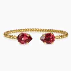 Caroline Svedbom Mini Drop Armband / Mulberry Red (Guld)>Caroline Svedbom Armband Discount
