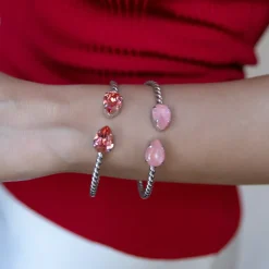 Caroline Svedbom Mini Drop Armband/ Flamingo Ignite (Rhodium)>Caroline Svedbom Armband Online