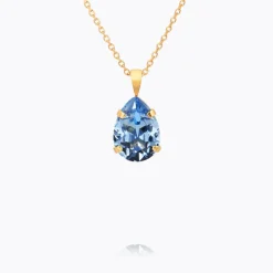 Mini Drop Halsband/ Light Sapphire (Guld)>Caroline Svedbom Clearance