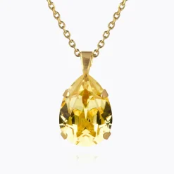 Mini Drop Halsband ReCreated™ Dark Jonquil – Guld>Caroline Svedbom Outlet