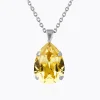 Mini Drop Halsband ReCreated™ Dark Jonquil – Rhodium>Caroline Svedbom Hot