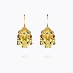 Mini Drop Clasp Örhängen, ReCreated™ Dark Jonquil – Guld>Caroline Svedbom Outlet