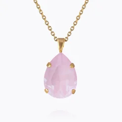 Mini Drop Halsband / Soft Pink (Guld)>Caroline Svedbom