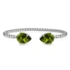 Caroline Svedbom Mini Drop Armband Rhodium / Olivine>Caroline Svedbom Armband Clearance