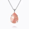 Mini Drop Halsband/ Flamingo Ignite (Rhodium)>Caroline Svedbom Hot