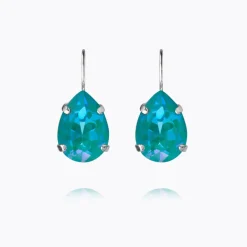 Mini Drop Clasp Örhängen / Laguna Delite (Rhodium)>Caroline Svedbom Discount