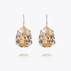 Mini Drop Clasp Örhängen/ Light Peach (Rhodium)>Caroline Svedbom Best