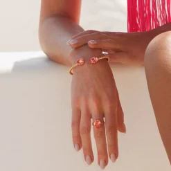 Mini Drop Ring / Rose Peach (Guld)>Caroline Svedbom Best