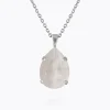 Mini Drop Halsband / Electric White (Rhodium)>Caroline Svedbom Outlet
