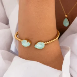 Mini Drop Halsband / Soft Mint (Guld)>Caroline Svedbom Hot