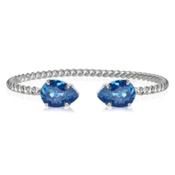 Caroline Svedbom Mini Drop Armband Rhodium / Royal Blue Delite>Caroline Svedbom Armband Sale