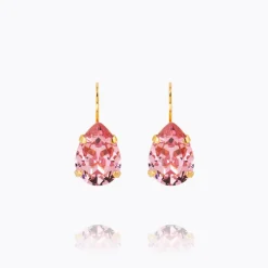 Mini Drop Clasp Örhängen/ Light Rose (Guld)>Caroline Svedbom