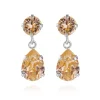 Mini Drop Örhängen Rhodium / Light Peach>Caroline Svedbom New