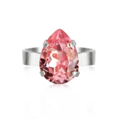Mini Drop Ring Rhodium / Light Rose>Caroline Svedbom Online