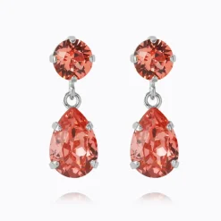 Mini Drop Örhängen/ Rose Peach (Rhodium)>Caroline Svedbom Best
