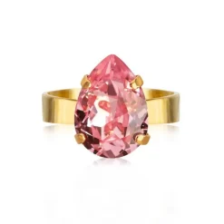 Mini Drop Ring Guld / Light Rose>Caroline Svedbom Sale