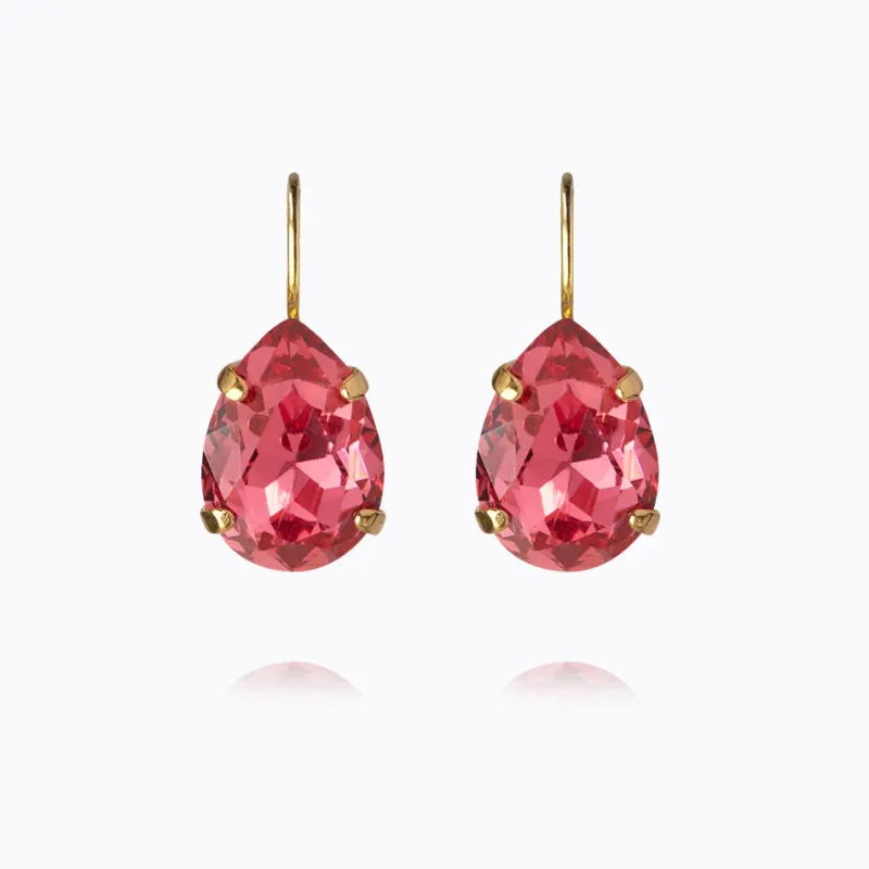 Caroline Svedbom Mini Drop Clasp Örhängen/ Mulberry Red (Guld)>Caroline Svedbom Örhängen Online