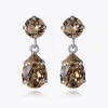 Mini Drop Örhängen/ Greige (Rhodium)>Caroline Svedbom Hot