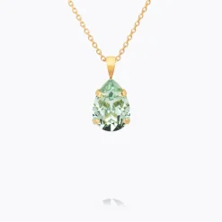 Mini Drop Halsband/ Chrysolite (Guld)>Caroline Svedbom