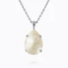 Mini Drop Halsband/ Linen Ignite (Rhodium)>Caroline Svedbom Clearance
