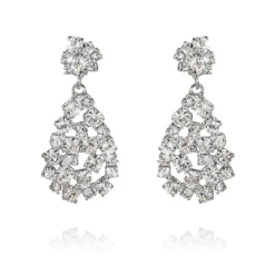 Mini HannaÖrhängen / Crystal (Rhodium)>Caroline Svedbom