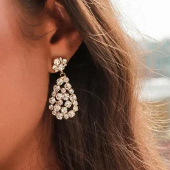 Mini Hanna Örhängen / Crystal (Guld)>Caroline Svedbom New