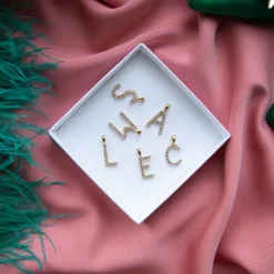 Mini Letter L Halsband (Guld)><noscript><img width=