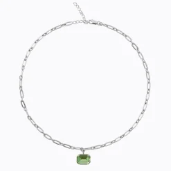 Mini Lydia Halsband / Peridot (Rhodium)>Caroline Svedbom Outlet