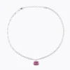 Mini Lydia Halsband, Dark Rose – Rhodium>Caroline Svedbom New
