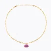 Mini Lydia Halsband, Dark Rose – Guld>Caroline Svedbom Online
