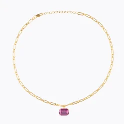 Mini Lydia Halsband, Dark Rose – Guld>Caroline Svedbom Online