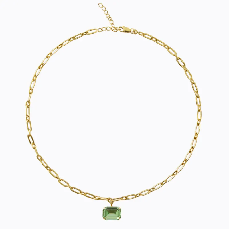 Mini Lydia Halsband / Peridot (Guld)>Caroline Svedbom Hot