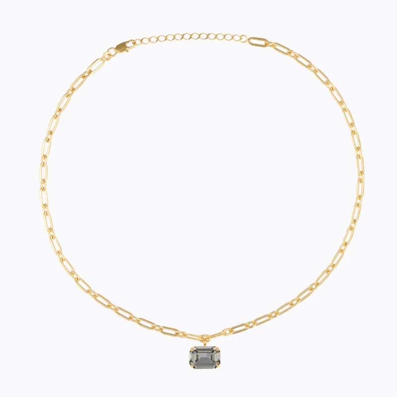 Mini Lydia Halsband, Black Diamond – Guld>Caroline Svedbom Outlet