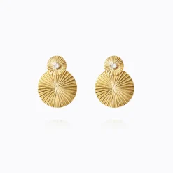Mini Odessa Örhängen/ Crystal (Guld)>Caroline Svedbom