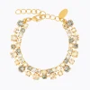 Caroline Svedbom Mini Pomona Armband, Black Golden Combo – Guld>Caroline Svedbom Armband Outlet