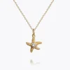 Mini Sea Star Halsband / Crystal (Guld)>Caroline Svedbom Discount