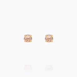 Mini Stud Örhängen/ Light Peach (Guld)>Caroline Svedbom Online