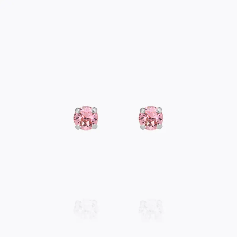 Mini Stud Örhängen/ Light Rose (Rhodium)>Caroline Svedbom Outlet