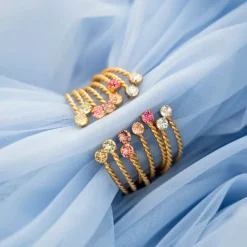 Caroline Svedbom Mini Twisted Armband/ Chrysolite (Guld)>Caroline Svedbom Armband Discount