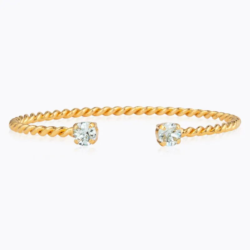 Caroline Svedbom Mini Twisted Armband/ Light Azore (Guld)>Caroline Svedbom Armband Discount
