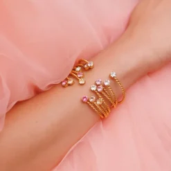 Caroline Svedbom Mini Twisted Armband/ Light Azore (Guld)>Caroline Svedbom Armband Discount
