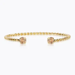 Caroline Svedbom Mini Twisted Armband/ Golden Shadow (Guld)>Caroline Svedbom Armband Outlet