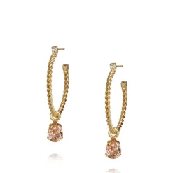 Nani Örhängen Guld / Vintage Rose>Caroline Svedbom New