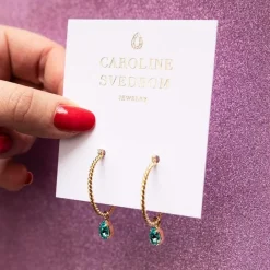 Nani Örhängen Rhodium / Light Turquoise>Caroline Svedbom Best