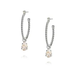 Nani Örhängen Rhodium / Crystal>Caroline Svedbom Sale